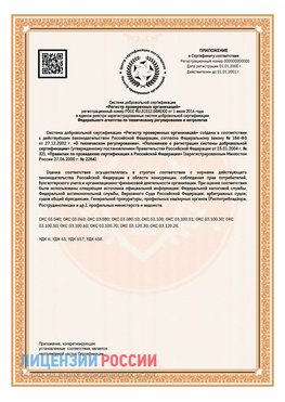 Приложение СТО 03.080.02033720.1-2020 (Образец) Гремячинск Сертификат СТО 03.080.02033720.1-2020